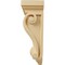 Ekena Millwork 6 1/4"W x 4"D x 12"H Cole Pilaster Wood Corbel, Alder CORW06X04X12COAL - alternate 3
